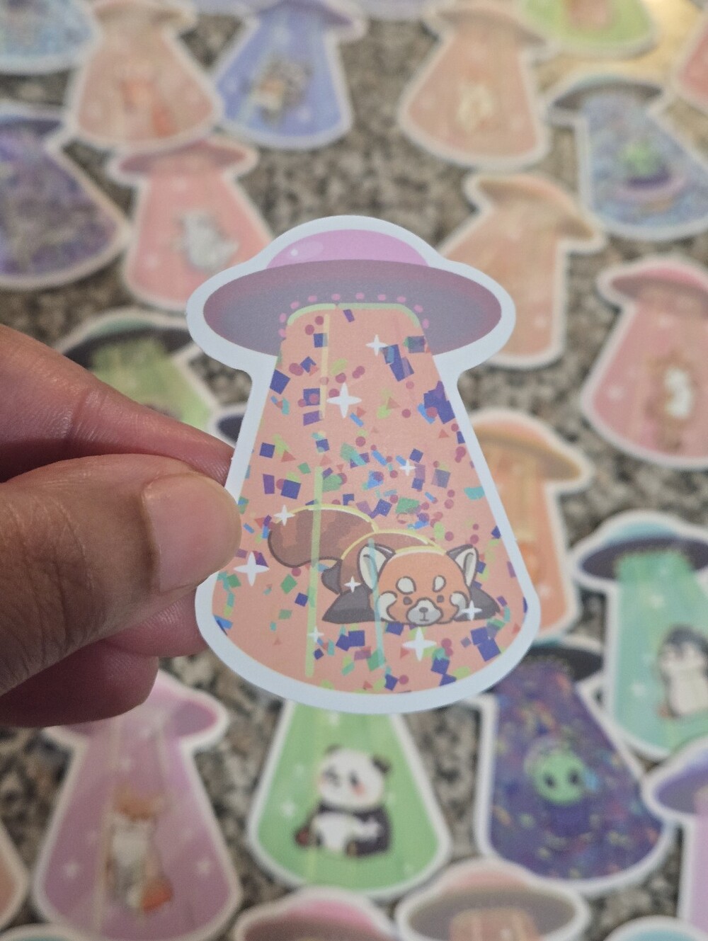 UFO Animal Sticker Set - Picture 6 of 7